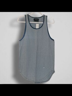 PacSun Striped Tank Top in Navy and White
